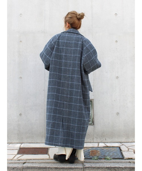 Ungrid（アングリッド）の「ルーズシルエットチェスターコート（チェスターコート・レディース・ヘザーグレー/ブラック/その他1・SMALL/MEDIUM）」の11枚目の写真