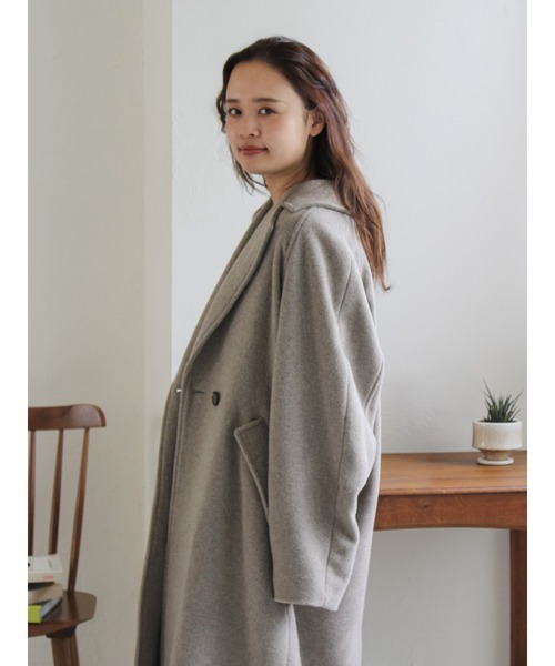 Ungrid（アングリッド）の「ルーズシルエットチェスターコート（チェスターコート・レディース・ヘザーグレー/ブラック/その他1・SMALL/MEDIUM）」の19枚目の写真