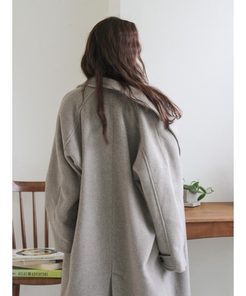 Ungrid（アングリッド）の「ルーズシルエットチェスターコート（チェスターコート・レディース・ヘザーグレー/ブラック/その他1・SMALL/MEDIUM）」の20枚目の写真
