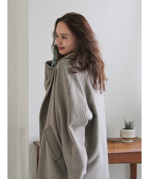 Ungrid（アングリッド）の「ルーズシルエットチェスターコート（チェスターコート・レディース・ヘザーグレー/ブラック/その他1・SMALL/MEDIUM）」の21枚目の写真