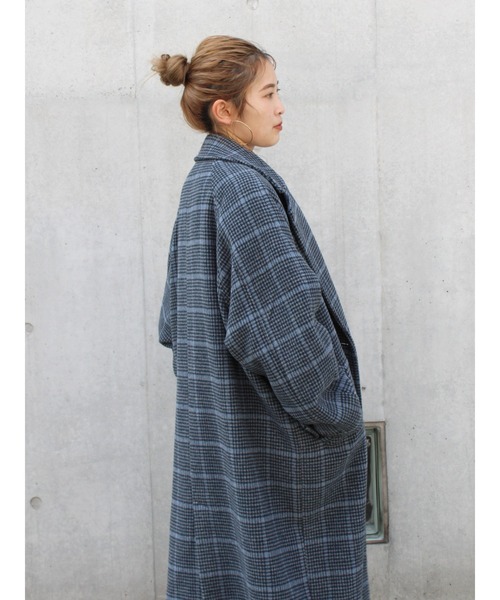 Ungrid（アングリッド）の「ルーズシルエットチェスターコート（チェスターコート・レディース・ヘザーグレー/ブラック/その他1・SMALL/MEDIUM）」の13枚目の写真