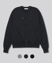 Cotton Round Neck Bijou Cardigan - 3COLOR