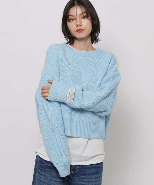 niko and...(ニコアンド)の「【WILLIAM B.ELIOTT】バックリボンニットプルオーバー(ニット/セーター・レディース・パープル/ライトブルー・LARGE/MEDIUM)」の10枚目の写真