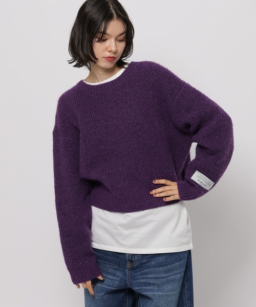 niko and...(ニコアンド)の「【WILLIAM B.ELIOTT】バックリボンニットプルオーバー(ニット/セーター・レディース・パープル/ライトブルー・LARGE/MEDIUM)」の14枚目の写真