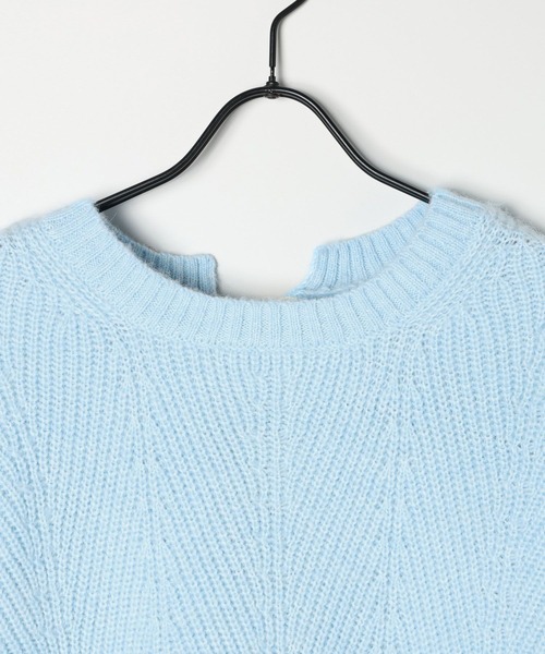 niko and...(ニコアンド)の「【WILLIAM B.ELIOTT】バックリボンニットプルオーバー(ニット/セーター・レディース・パープル/ライトブルー・LARGE/MEDIUM)」の17枚目の写真