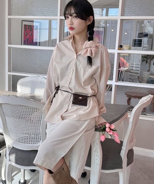 VANONE ATELIER(バノンアトリエ)の「A3515 オーバーサイズストライプシャツ(シャツ/ブラウス・レディース・その他・FREE)」の6枚目の写真