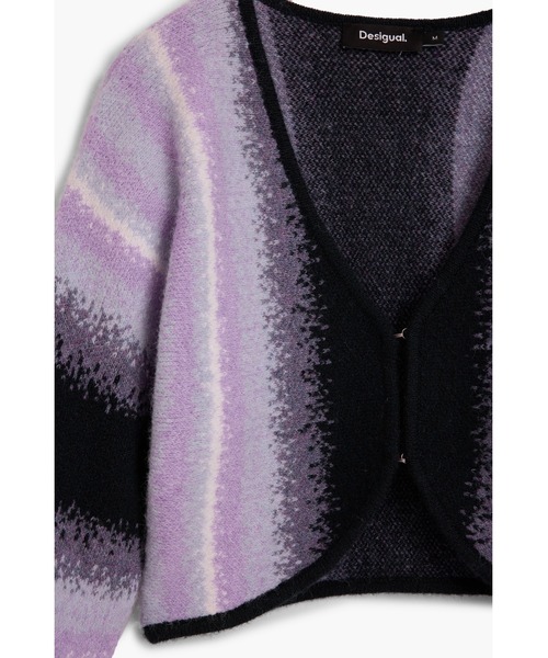 Desigual（デシグアル）の「ウール×アルパカ混紡カーディガンセーター（カーディガン/ボレロ・レディース・レッド・M/L/S）」の2枚目の写真