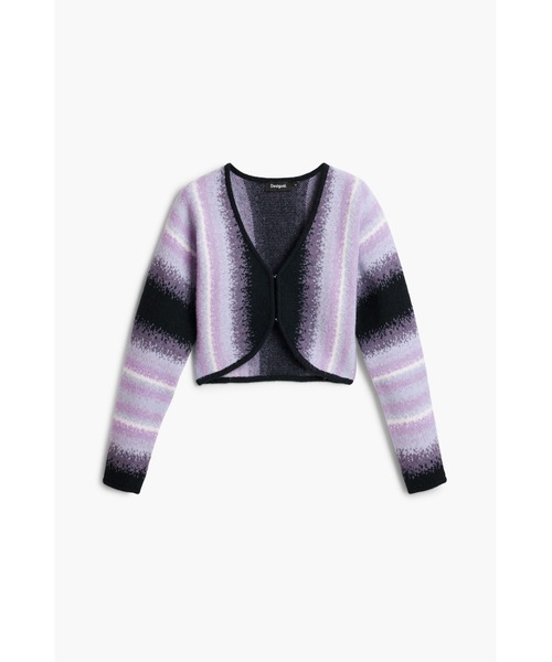 Desigual（デシグアル）の「ウール×アルパカ混紡カーディガンセーター（カーディガン/ボレロ・レディース・レッド・M/L/S）」の4枚目の写真