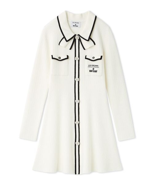 セール】【LILY BROWN×MARY QUANT】ビジューボタンミニニット