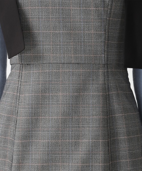 31 Sons de mode（トランテアン　ソン　ドゥ　モード）の「2025秋冬新作 肩リボンジャンスカ（ジャンパースカート・レディース・ブラウン/グレー系/ブラック/ブラウン系・S/M）」の10枚目の写真