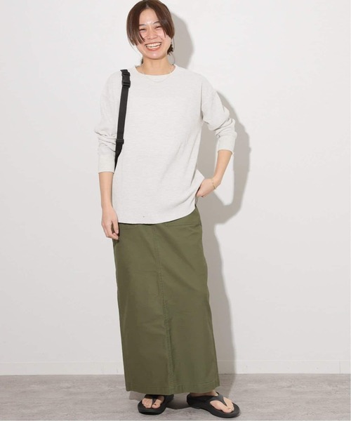 JOURNAL STANDARD relume（ジャーナルスタンダード　レリューム）の「《追加2》TCワッフルロングスリーブTシャツ（Tシャツ/カットソー・レディース・ホワイト/ブラック/ストーン/チョコ・FREE）」の22枚目の写真