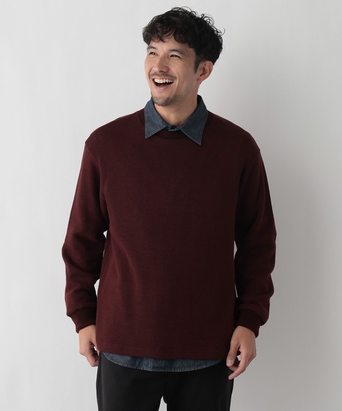 FOUND GOOD（ファウンドグッド）の「ワッフルプルオーバー（その他トップス・メンズ・ブラウン系/グレー系5/ネイビー/レッド系8・L/M/S/XL）」の4枚目の写真