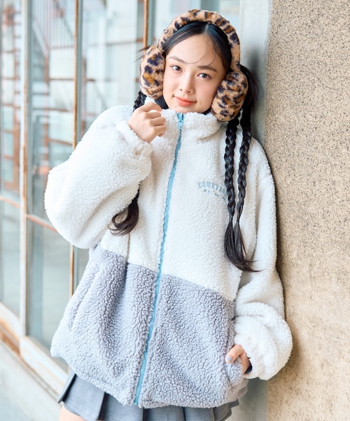 リバーシブルボアブルゾン（ブルゾン）｜LOVETOXIC（ラブトキシック