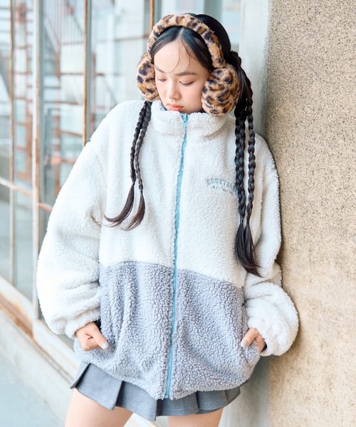 セール】リバーシブルボアブルゾン（ブルゾン）｜LOVETOXIC