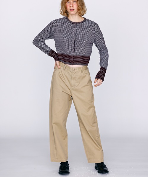 Kelen(ケレン)の「「KELEN / ケレン」カーブラインチノパンツ(チノパンツ・レディース・ブラック/ライトベージュ/ベージュ・S/M)」の8枚目の写真