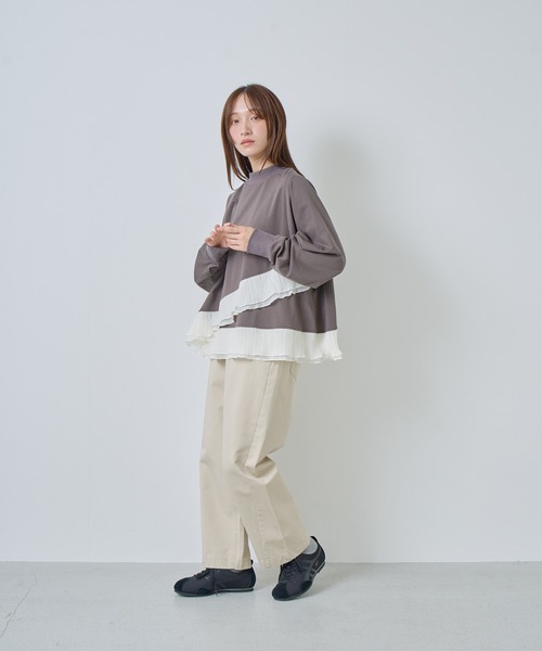 Kelen(ケレン)の「「KELEN / ケレン」カーブラインチノパンツ(チノパンツ・レディース・ブラック/ライトベージュ/ベージュ・S/M)」の13枚目の写真