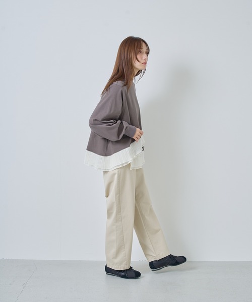 Kelen(ケレン)の「「KELEN / ケレン」カーブラインチノパンツ(チノパンツ・レディース・ブラック/ライトベージュ/ベージュ・S/M)」の15枚目の写真