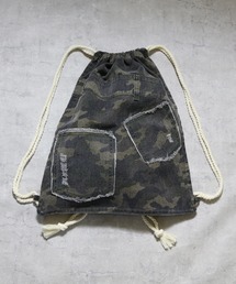 ８(eight)（エイト）の「デニムナップサック（エコバッグ/サブバッグ）」