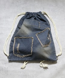 ８(eight)（エイト）の「デニムナップサック（エコバッグ/サブバッグ）」
