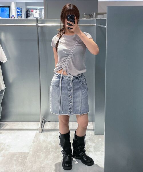 INSILENCE WOMEN(インサイレンスウーマン)の「ディバイドデニムスカートブルー(スカート・レディース・その他・SMALL/MEDIUM/LARGE)」の6枚目の写真