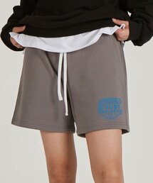 ビスビテニスリーグコンフォータブルワッフル裏毛ショートパンツ_グレー