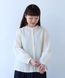 8 bull de savon ビュルデサボン 長袖 ブラウス シャツ トップス bulle de savon（ビュルデサボン） ブラウス シャツ lace patchwork