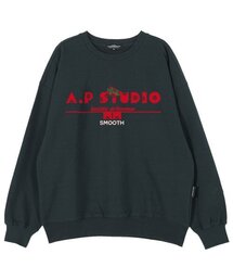 ルシダ ドロマ オーバーサイズ ドロップショルダー スウェット_グリーン