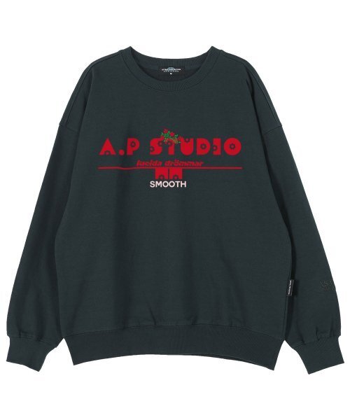ASTRAL PROJECTION(アストラルプロジェクション)の「ルシダ ドロマ オーバーサイズ ドロップショルダー スウェット_グリーン(スウェット・メンズ・その他・X-LARGE)」の1枚目の写真