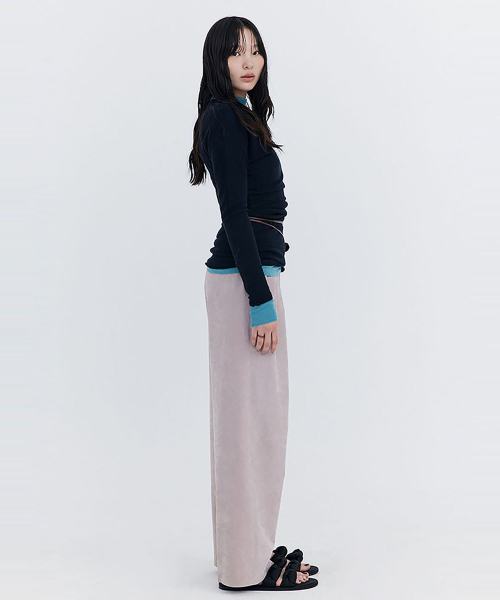 WNDERKAMMER(ブンダーカンマー)の「ウールドレープTシャツ_ネイビー(Tシャツ/カットソー・レディース・その他・SMALL/MEDIUM)」の6枚目の写真
