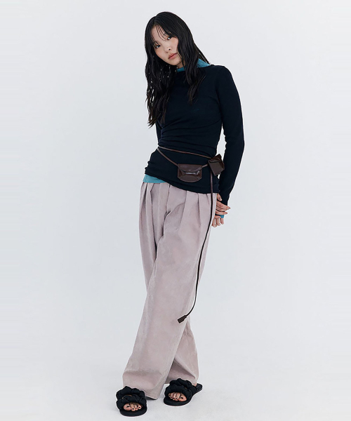 WNDERKAMMER(ブンダーカンマー)の「ウールドレープTシャツ_ネイビー(Tシャツ/カットソー・レディース・その他・SMALL/MEDIUM)」の7枚目の写真