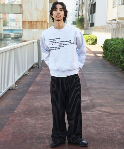 FFEIN（フェイン）の「【FFEIN（フェイン）】ストライプワイドタックパンツ / スラックス パンツ ドローストリング ストライプ 起毛  タック（その他パンツ・メンズ・ブルーグレー/ブラック/ネイビー/グレー・LARGE/MEDIUM/SMALL）」の22枚目の写真