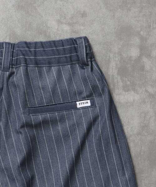 FFEIN（フェイン）の「【FFEIN（フェイン）】ストライプワイドタックパンツ / スラックス パンツ ドローストリング ストライプ 起毛  タック（その他パンツ・メンズ・ブルーグレー/ブラック/ネイビー/グレー・LARGE/MEDIUM/SMALL）」の14枚目の写真