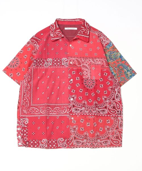 Children of the discordance（チルドレン オブ ザ ディスコ-ダンス）の「Children of the discordance / BANDANA PATCH WORK SS SHIRT / COTDSH-104（シャツ/ブラウス・メンズ・その他2/その他/レッド/その他1/その他3・3/1/2）」の2枚目の写真