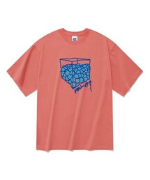 20番手ボールプール半袖Tシャツヴィンテージレッド