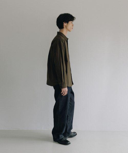BLANKROOM(ブランクルーム)の「チェックシャツ_アンティークブラウン(シャツ/ブラウス・メンズ・その他・4/2/3/1)」の3枚目の写真