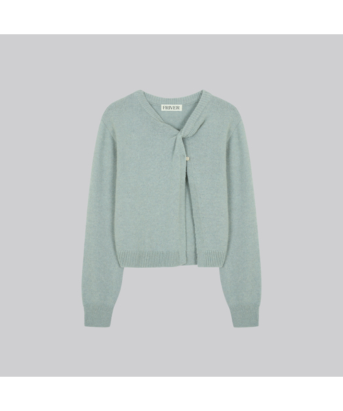 FRIVER07（フリバー07）の「Twist cut out knit [FRFA02NT05]_2color（ニット/セーター・レディース・ベージュ/ミント・FREE）」の2枚目の写真