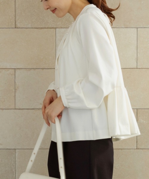 ❤️Sandro2021新作　新品　白ブラウス　綺麗上品 11004514018220521001