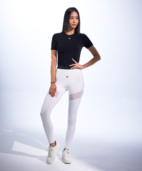 ROMANTIC TIGER(ロマンチックタイガー)の「chrome beetle mesh cut white leggings(その他パンツ・レディース・その他・SMALL/MEDIUM)」の3枚目の写真