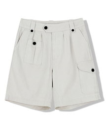 POCKET CARGO SHORTS (ecru)