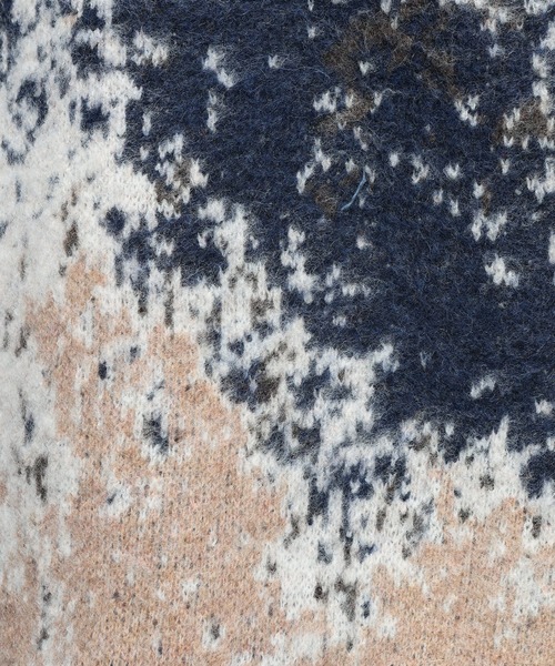 SAKAZEN(サカゼン)の「Cathy's Closet (キャシーズ クロセット) アブストラクト(抽象)柄 クルーネック ニット 52706005(ニット/セーター・メンズ・ベージュ/アイボリー/ブラック/ワイン・M/L)」の9枚目の写真