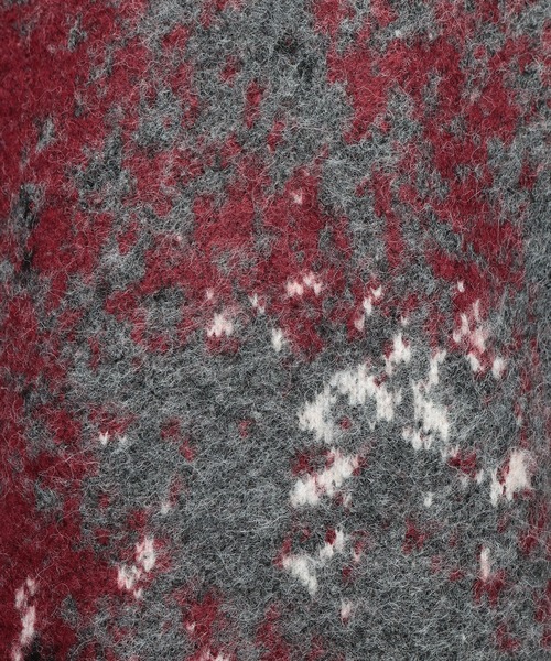 SAKAZEN(サカゼン)の「Cathy's Closet (キャシーズ クロセット) アブストラクト(抽象)柄 クルーネック ニット 52706005(ニット/セーター・メンズ・ベージュ/アイボリー/ブラック/ワイン・M/L)」の11枚目の写真