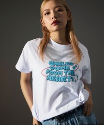 ハローキティコラボ（ハローキティコラボ）の「半袖Tシャツ【sanrioコラボ】（Tシャツ/カットソー）」