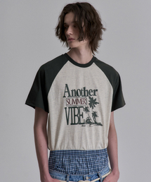 CACTUSDONUTMARKET（カクタスドーナツマーケット）の「Summer Vibe Raglan T-Shirt - Khaki（Tシャツ/カットソー）」