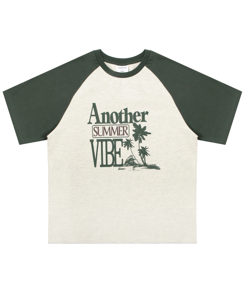 CACTUSDONUTMARKET（カクタスドーナツマーケット）の「Summer Vibe Raglan T-Shirt - Khaki（Tシャツ/カットソー・メンズ・その他・MEDIUM/LARGE）」の2枚目の写真