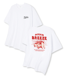 オーシャンブリーズ オーバーサイズ 半袖Tシャツ ホワイト