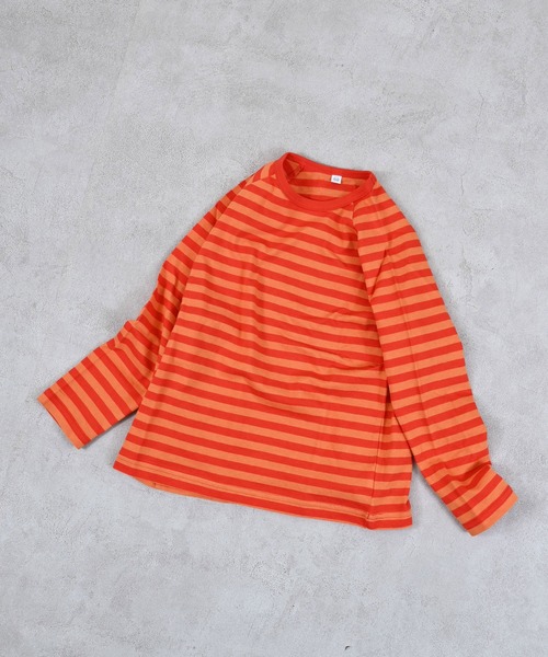 MARKEY'S（マーキーズ）の「サキソメボーダーカットソー（Tシャツ/カットソー・キッズ・ブラック系その他/イエロー系その他/ブラウン系その他/レッド系その他/グリーン系その他・100/95/90/80/150/140/130/120/110）」の5枚目の写真