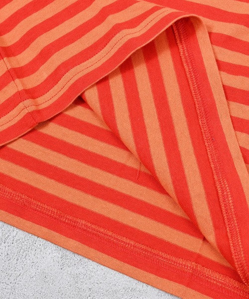 MARKEY'S（マーキーズ）の「サキソメボーダーカットソー（Tシャツ/カットソー・キッズ・ブラック系その他/イエロー系その他/ブラウン系その他/レッド系その他/グリーン系その他・100/95/90/80/150/140/130/120/110）」の21枚目の写真