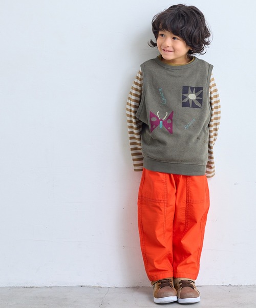 MARKEY'S（マーキーズ）の「サキソメボーダーカットソー（Tシャツ/カットソー・キッズ・ブラック系その他/イエロー系その他/ブラウン系その他/レッド系その他/グリーン系その他・100/95/90/80/150/140/130/120/110）」の19枚目の写真