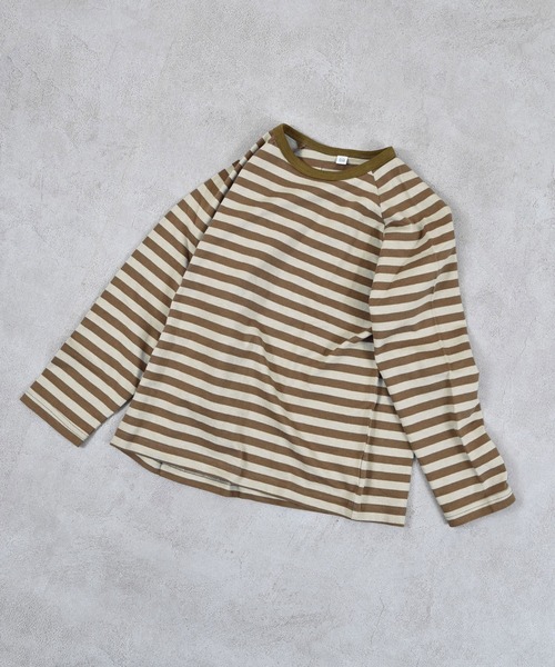 MARKEY'S（マーキーズ）の「サキソメボーダーカットソー（Tシャツ/カットソー・キッズ・ブラック系その他/イエロー系その他/ブラウン系その他/レッド系その他/グリーン系その他・100/95/90/80/150/140/130/120/110）」の16枚目の写真