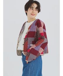 【雰囲気最高❗️】ビンテージ アンティーク 花柄 ジャケット 古着 総柄 レディース 古着 LEMON GRASS 花 フラワー 総柄 デザイン ゴブラン